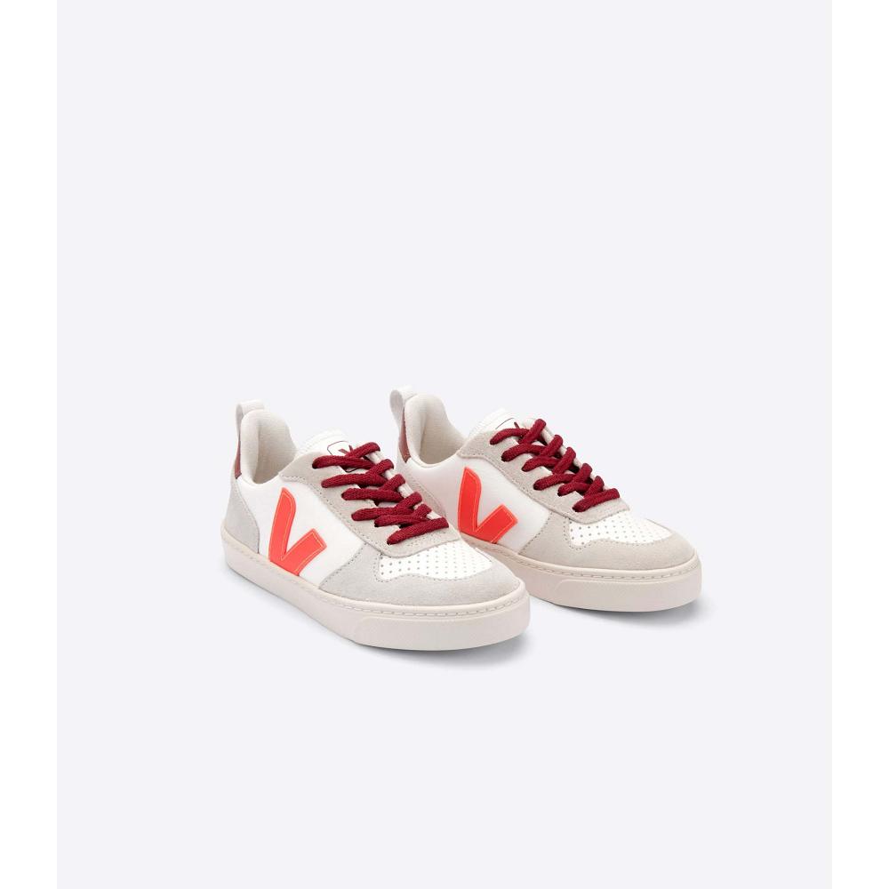 Veja V-10 VEJA X BONTON Schoenen Kinderen White/Orange | NL 745CTV